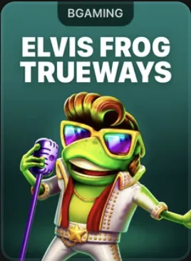Portada de Elvis Frog TRUEWAYS: rana con jopo y lentes de sol cantando al micrófono