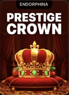Portada de Prestige Crown: corona roja y dorada sobre un cojín